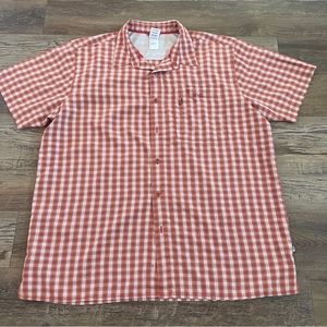 The North Face plaid button shirt xxl